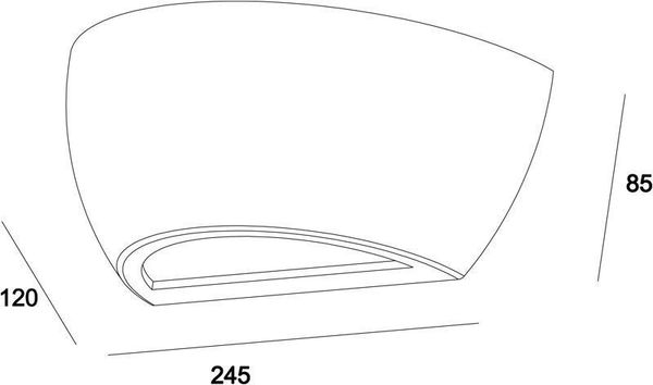 Deko-Light Wandaufbauleuchte Netito II, E14, max. 25W, Beton, grau 341179