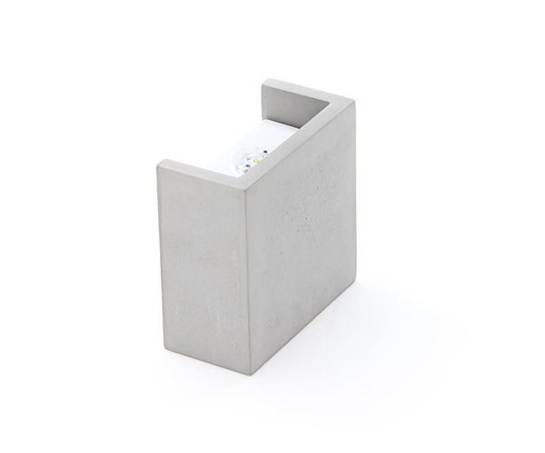 Deko-Light Wandaufbauleuchte Quinta II, Warmweiß, Beton, grau 341180