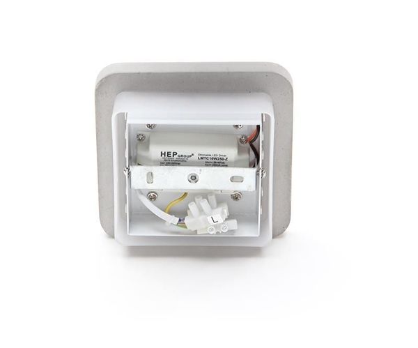 Deko-Light Wandaufbauleuchte Relono II, Warmweiß, Beton, grau 341182