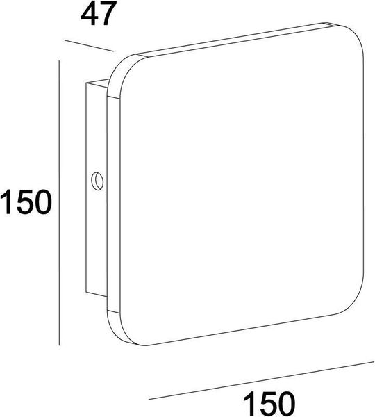Deko-Light Wandaufbauleuchte Relono II, Warmweiß, Beton, grau 341182