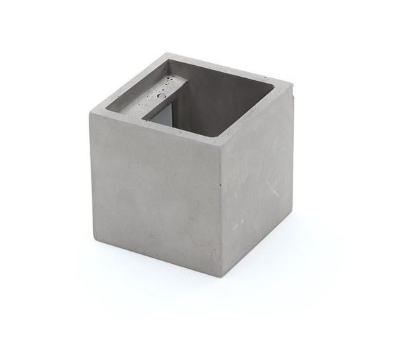 Deko-Light Wandaufbauleuchte Cube, G9, max. 25W, Beton, grau 341183