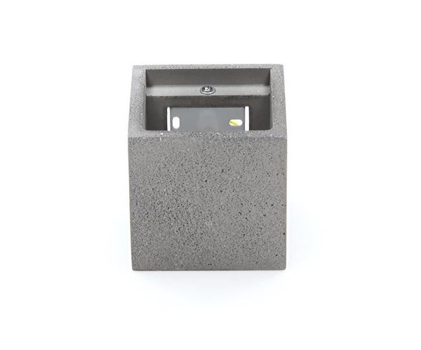 Deko-Light Wandaufbauleuchte Cube, G9, max. 25W, Beton, dunkelgrau 341184