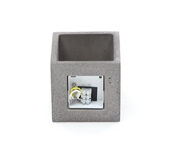 Deko-Light Wandaufbauleuchte Cube, G9, max. 25W, Beton, dunkelgrau 341184