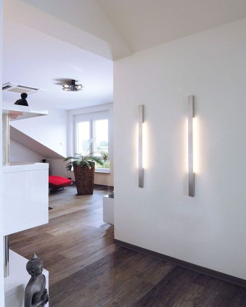 Deko-Light Wandaufbauleuchte Larga 910, Warmweiß, silber 341209