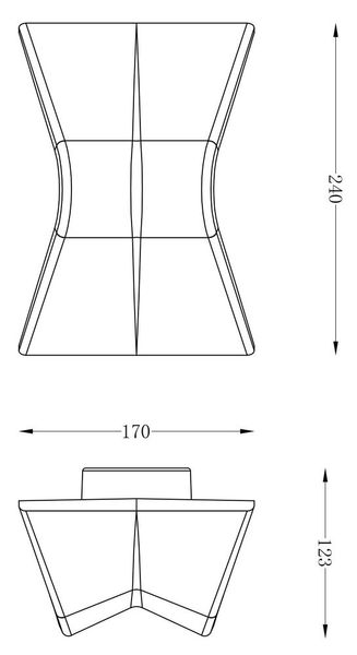 Deko-Light Wandaufbauleuchte FLY II, Warmweiß, Gips, Weiß, überstreichbar 341224