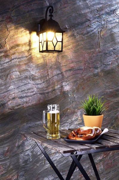 Deko-Light Wandaufbauleuchte Sargas, E27, max. 60W, Alu, Schwarz, IP23 341245