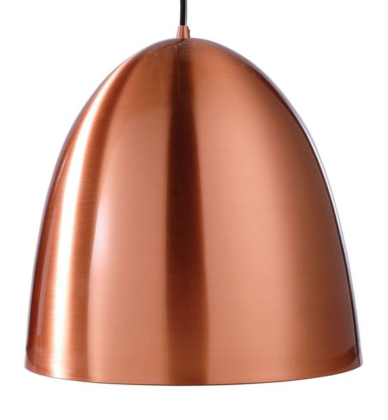 Deko-Light Pendelleuchte Bell, E27, max. 40W, Metall, kupferfarben 342052