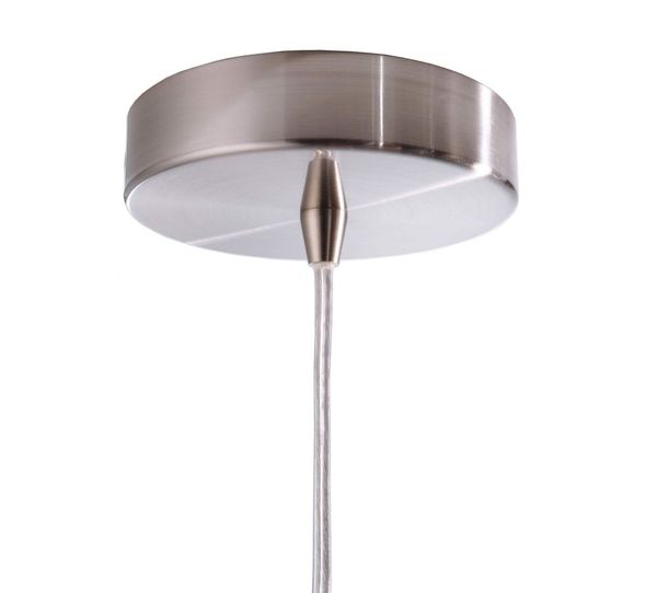 Deko-Light Pendelleuchte Bell, E27, max. 40W, Metall, silber, satiniert 342053