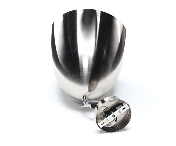 Deko-Light Pendelleuchte Bell, E27, max. 40W, Metall, silber, satiniert 342053