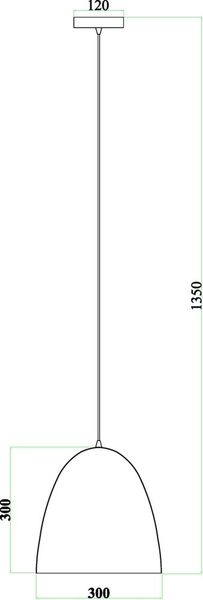 Deko-Light Pendelleuchte Bell, E27, max. 40W, Metall, schwarz 342054