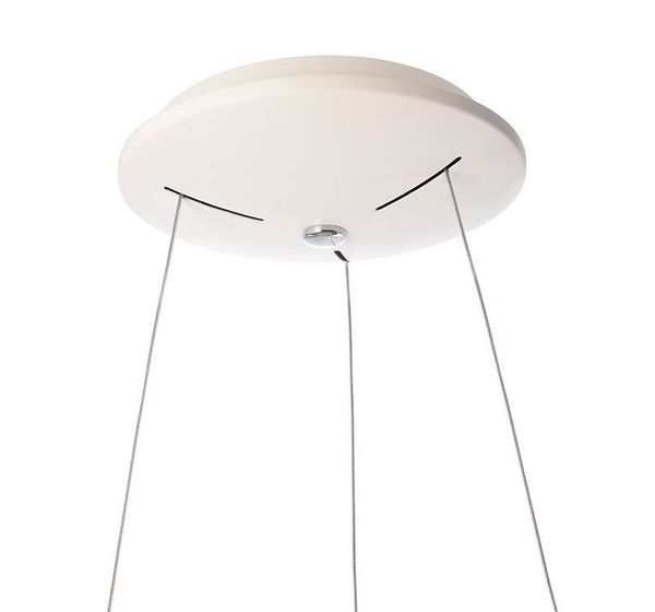 Deko-Light Pendelleuchte Sculptoris 45, Warmweiß, Aluminium, Signalweiß, matt 342122