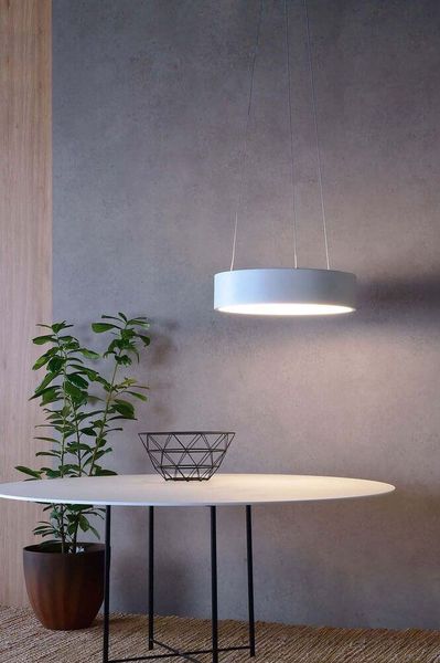 Deko-Light Pendelleuchte Sculptoris 45, Neutralweiß, Aluminium, Signalweiß, matt 342123