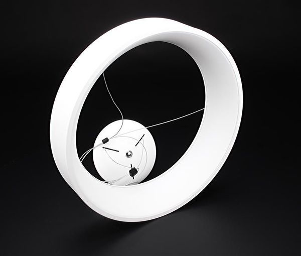 Deko-Light Pendelleuchte Sculptoris 60, Neutralweiß, Aluminium, Signalweiß, matt 342125