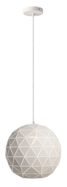 Deko-Light Pendelleuchte Asterope rund 400, E27, max. 40W, Metall, weiß, matt 342130