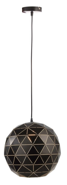 Deko-Light Pendelleuchte Asterope rund 500, E27, 3x max. 40W, Metall, schwarz, matt 342134