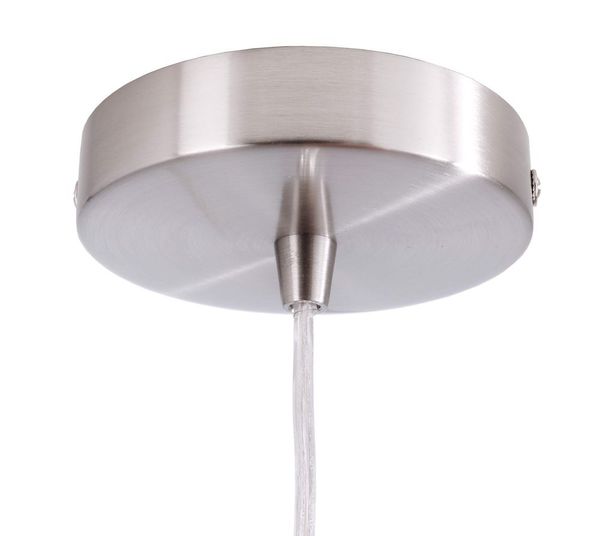 Deko-Light Pendelleuchte Ankaa 200, E27, max. 40W, Metall, Edelstahl, gebürtstet 342137