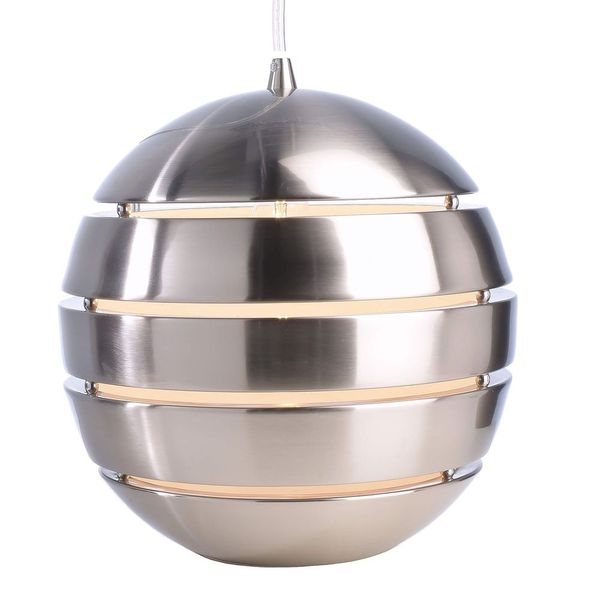 Deko-Light Pendelleuchte Ankaa 280, E27, max. 40W, Metall, Edelstahl, gebürtstet 342138