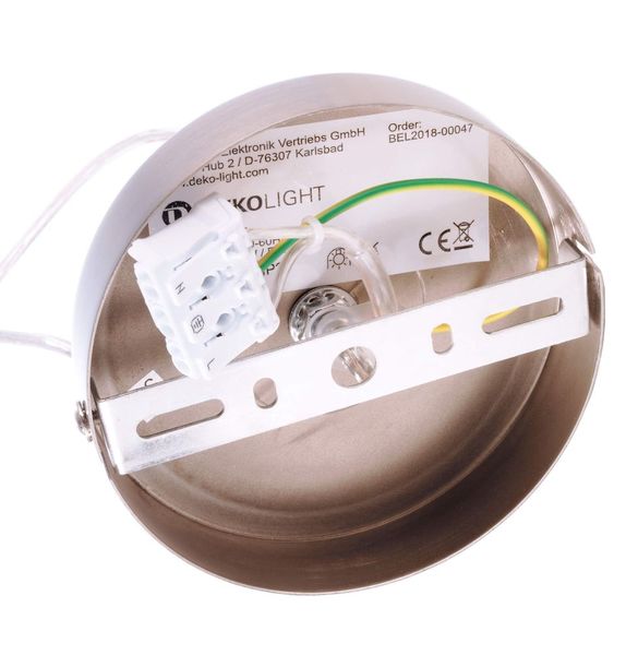 Deko-Light Pendelleuchte Ankaa 280, E27, max. 40W, Metall, Edelstahl, gebürtstet 342138