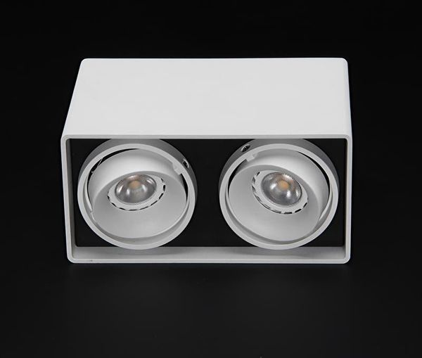 Deko-Light Deckenaufbauleuchte Mona II, GU10, 2x max. 50W, weiß 348004