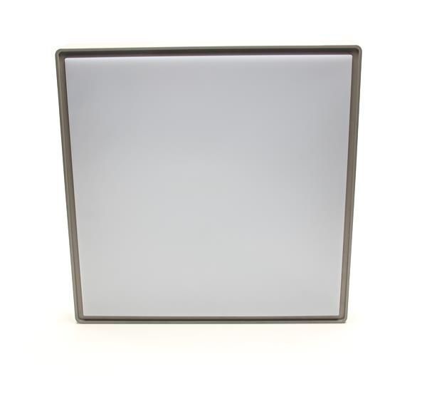 Deko-Light Deckenaufbauleuchte Quadrata III, Warmweiß, platingrau, IP65 348007