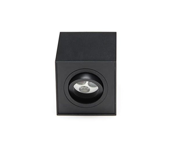 Deko-Light Deckenaufbauleuchte Dato, GU10, max. 50W, Alu, Schwarz 348024