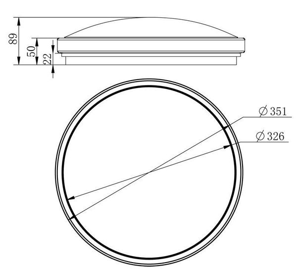 Deko-Light Deckenaufbauleuchte Helen II 3 colour, Warmweiß + Neutralweiß + Kaltweiß, Silber, IP54 348052