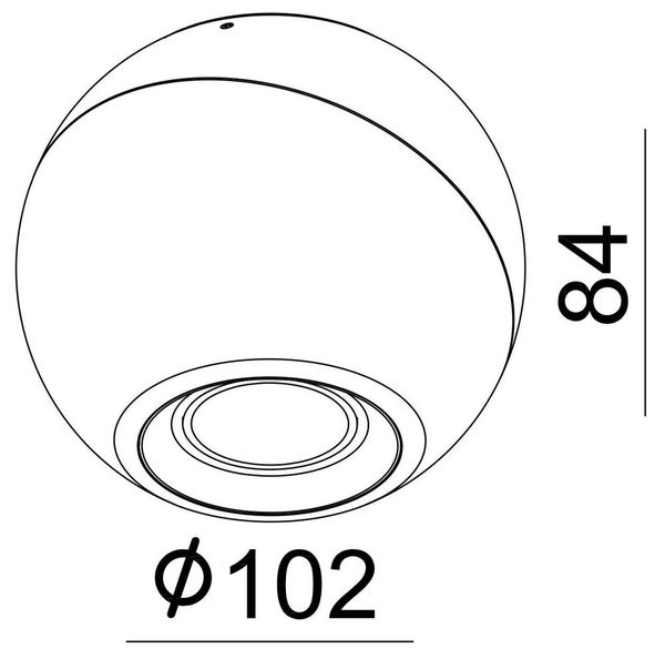 Deko-Light Deckenaufbauleuchte Bellatrix, Warmweiß, Weiß 348109