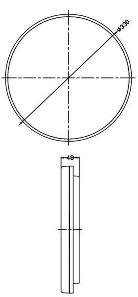 Deko-Light Deckenaufbauleuchte Altais 25W, Warmweiß + Neutralweiß + Kaltweiß, Weiß, IP54 348145