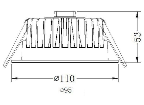 Deko-Light Deckeneinbauleuchte COB 95, Neutralweiß, 60°, 34,8V DC, 350mA 565010