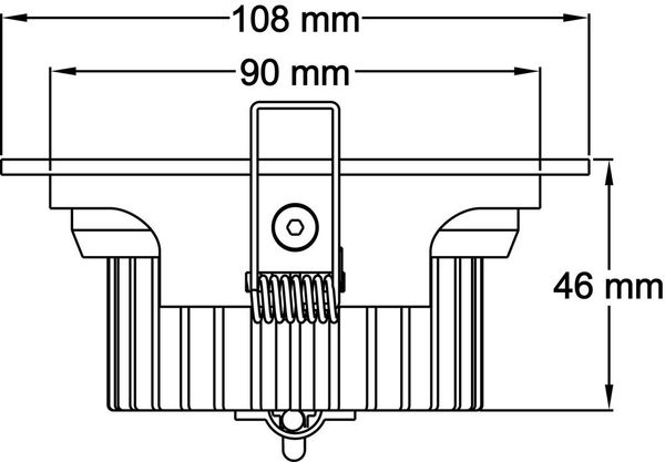 Deko-Light Deckeneinbauleuchte COB 95, Weiß, Kaltweiß, 40°, 26-27V DC, 350mA 565069