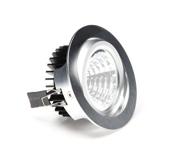 Deko-Light Deckeneinbauleuchte COB 95, silber, Neutralweiß, 40°, 26-27V DC, 350mA 565071