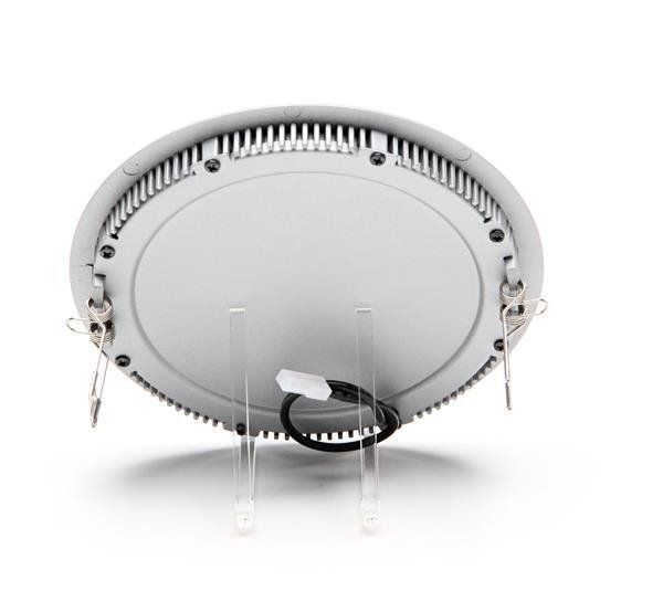 Deko-Light Deckeneinbauleuchte LED Panel 12, Perlhellgrau RAL 9022, Warmweiß, 115°, 23-24V DC, 350mA 565089