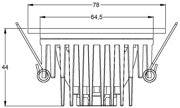 Deko-Light Deckeneinbauleuchte COB 68 IP65, Signalweiß, Warmweiß, 45°, 17-18V DC, 350mA, IP65 565108