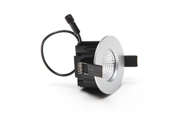 Deko-Light Deckeneinbauleuchte COB 68 IP65, Perlhellgrau RAL 9022, Warmweiß, 45°, 17-18V DC, 350mA, IP65 565109