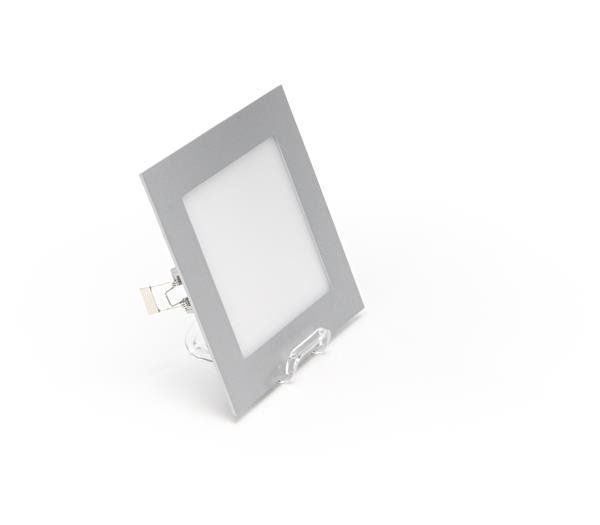 Deko-Light Deckeneinbauleuchte LED Panel Square 15, Perlhellgrau RAL 9022, Neutralweiß, 110°, 36-37V DC, 350mA 565159