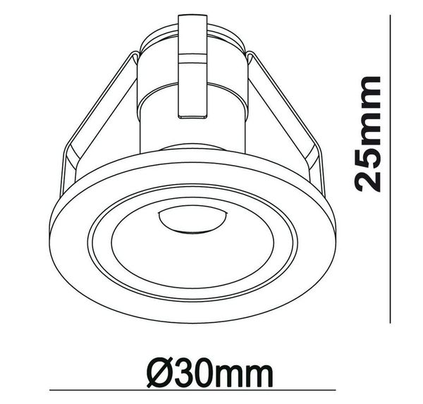 Deko-Light Deckeneinbauleuchte Punto Lumi, Warmweiß, 50°, 3,1-3,9V DC, 350mA, IP44 565172