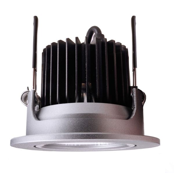 Deko-Light Deckeneinbauleuchte COB 68 CCT, silber, Warmweiß + Kaltweiß, 45°, 24VDC 565198