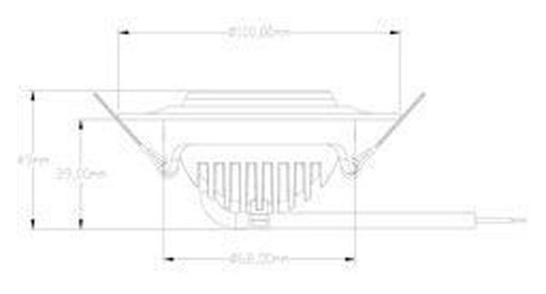 Deko-Light Deckeneinbauleuchte Saturn, schwarz, Chrom, Neutralweiß, 30°, 17-18V DC, 350mA 565203
