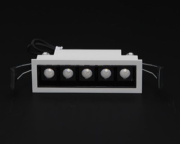 Deko-Light Deckeneinbauleuchte Ceti 5, weiß, matt, Warmweiß, 45°, 14-15V DC, 700mA 565250