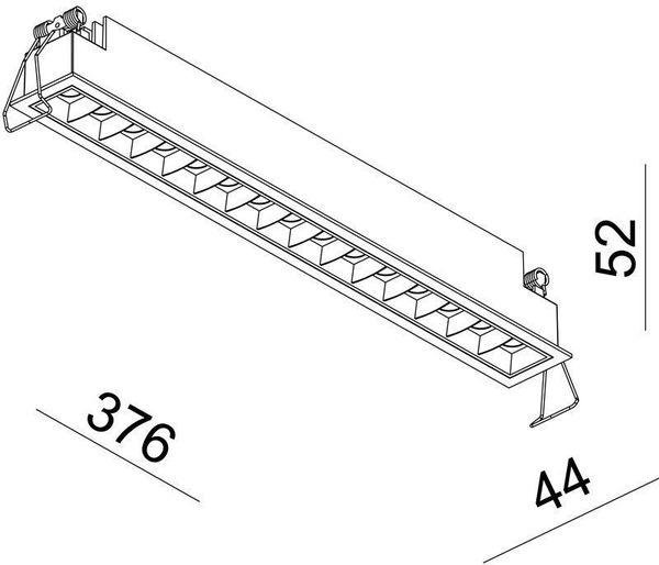 Deko-Light Deckeneinbauleuchte Ceti 15, weiß, matt, Warmweiß, 45°, 44-45V DC, 700mA 565252