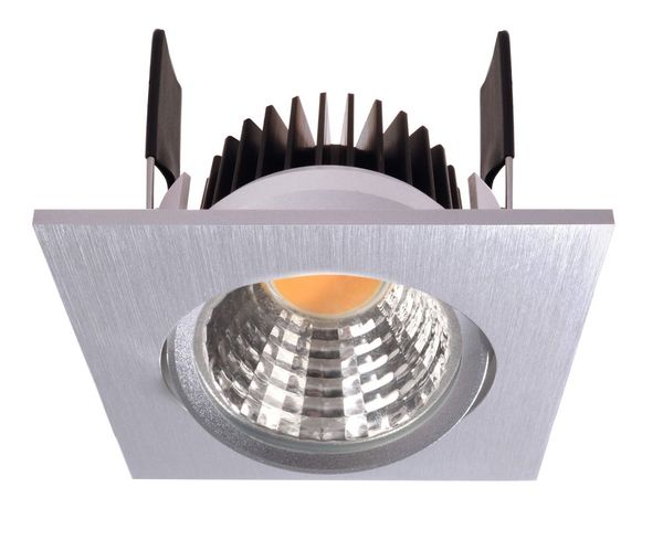 Deko-Light Deckeneinbauleuchte COB-68-350mA-2700K-eckig, silber, Warmweiß, 45°, 16-17V DC, 350mA 565282