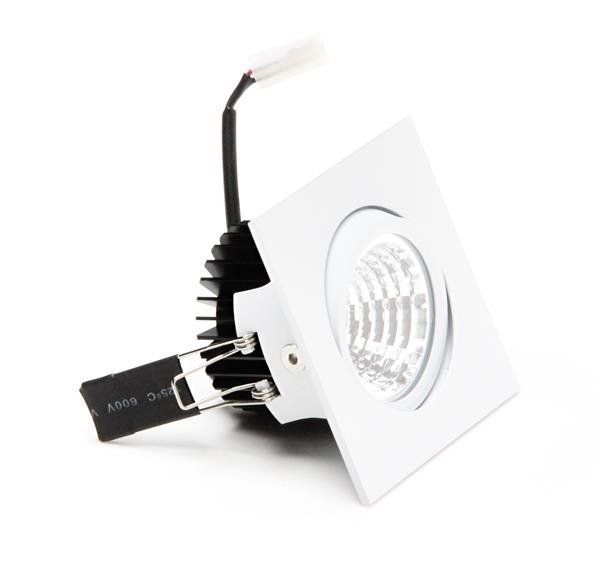 Deko-Light Deckeneinbauleuchte COB-68-350mA-2700K-eckig, Signalweiß, Warmweiß, 45°, 16-17V DC, 350mA 565283