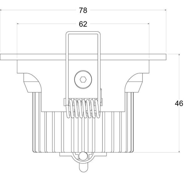 Deko-Light Deckeneinbauleuchte COB-68-350mA-2700K-eckig, Signalweiß, Warmweiß, 45°, 16-17V DC, 350mA 565283