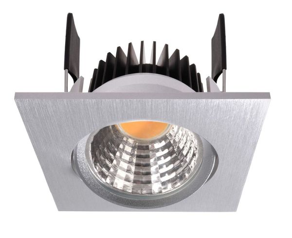 Deko-Light Deckeneinbauleuchte COB-68-350mA-4000K-eckig, silber, Neutralweiß, 45°, 16-17V DC, 350mA 565284