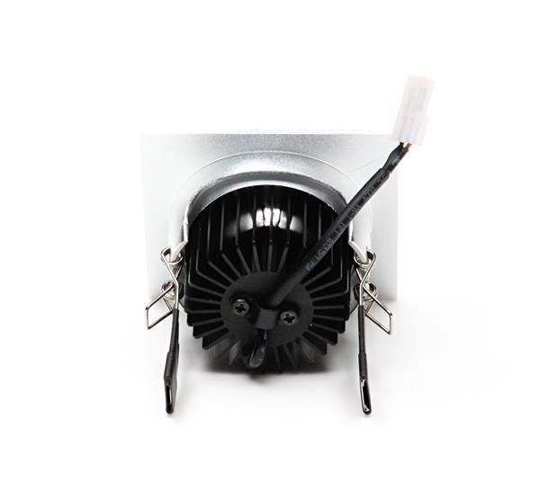 Deko-Light Deckeneinbauleuchte COB-68-350mA-4000K-eckig, silber, Neutralweiß, 45°, 16-17V DC, 350mA 565284