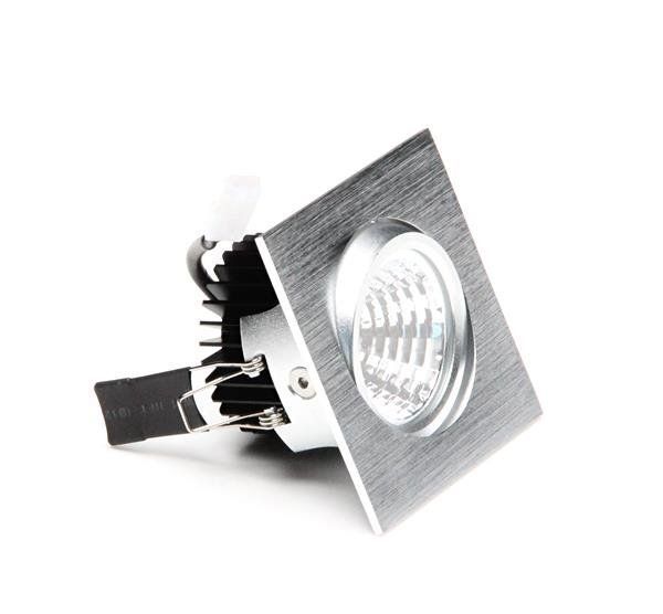 Deko-Light Deckeneinbauleuchte COB-68-350mA-4000K-eckig, silber, Neutralweiß, 45°, 16-17V DC, 350mA 565284