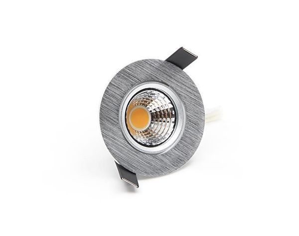 Deko-Light Deckeneinbauleuchte COB-68-24V-2700K-rund, silber, Warmweiß, 45°, 24VDC 565299