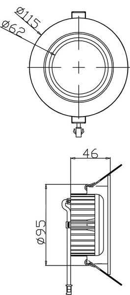 Deko-Light Deckeneinbauleuchte COB-95-24V-4000K-rund, Signalweiß, Neutralweiß, 45°, 24VDC 565310