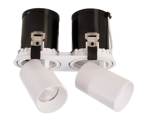 Deko-Light Deckeneinbauleuchte Rigel Mini Round Double, weiß, matt, Warmweiß, 35°, 21-22V DC, 500mA, 22W 565313