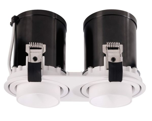 Deko-Light Deckeneinbauleuchte Rigel Mini Round Double, weiß, matt, Warmweiß, 35°, 21-22V DC, 500mA, 22W 565313